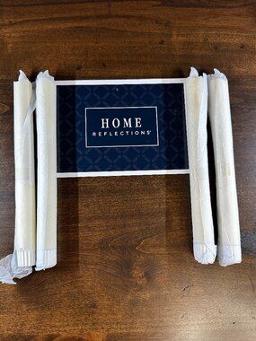 QVC Home Reflections LED Flameless Tapers/Candles - Four Ivory 9 3/8" Tapers